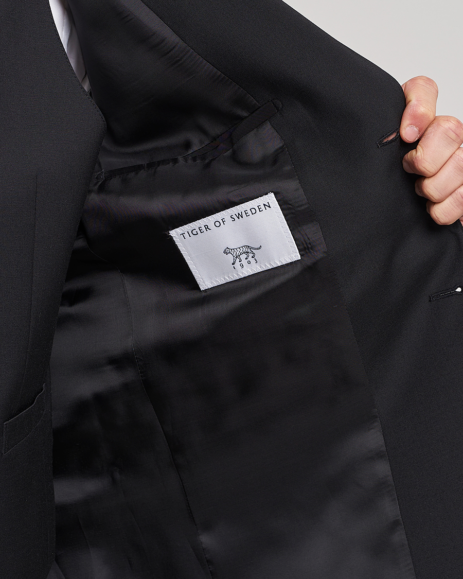Men | Suits | Tiger of Sweden | Jerretts Wool Travel Suit Black