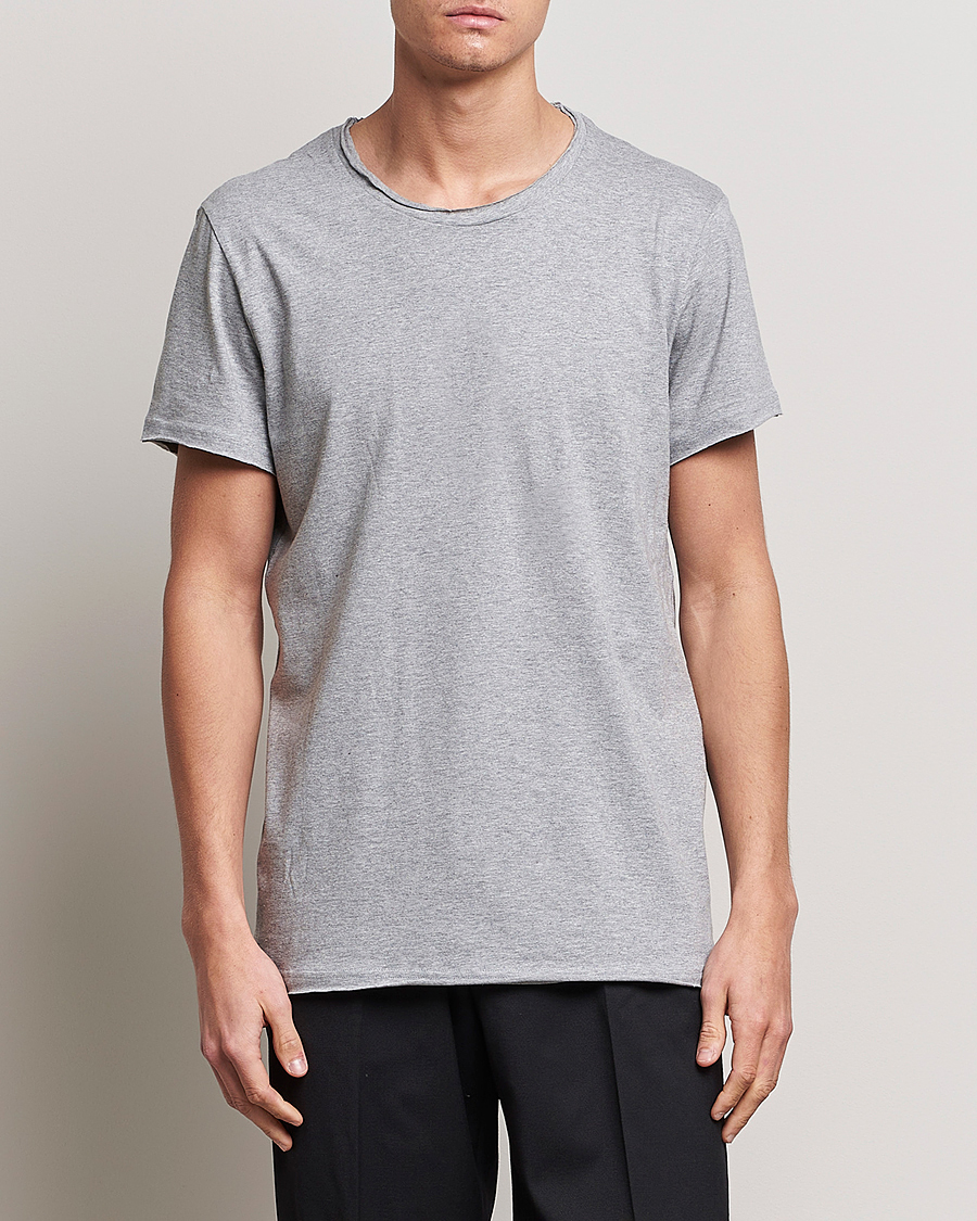Men | T-Shirts | Bread & Boxers | 3-pack Crew Neck Relaxed White/Black/Grey Melange