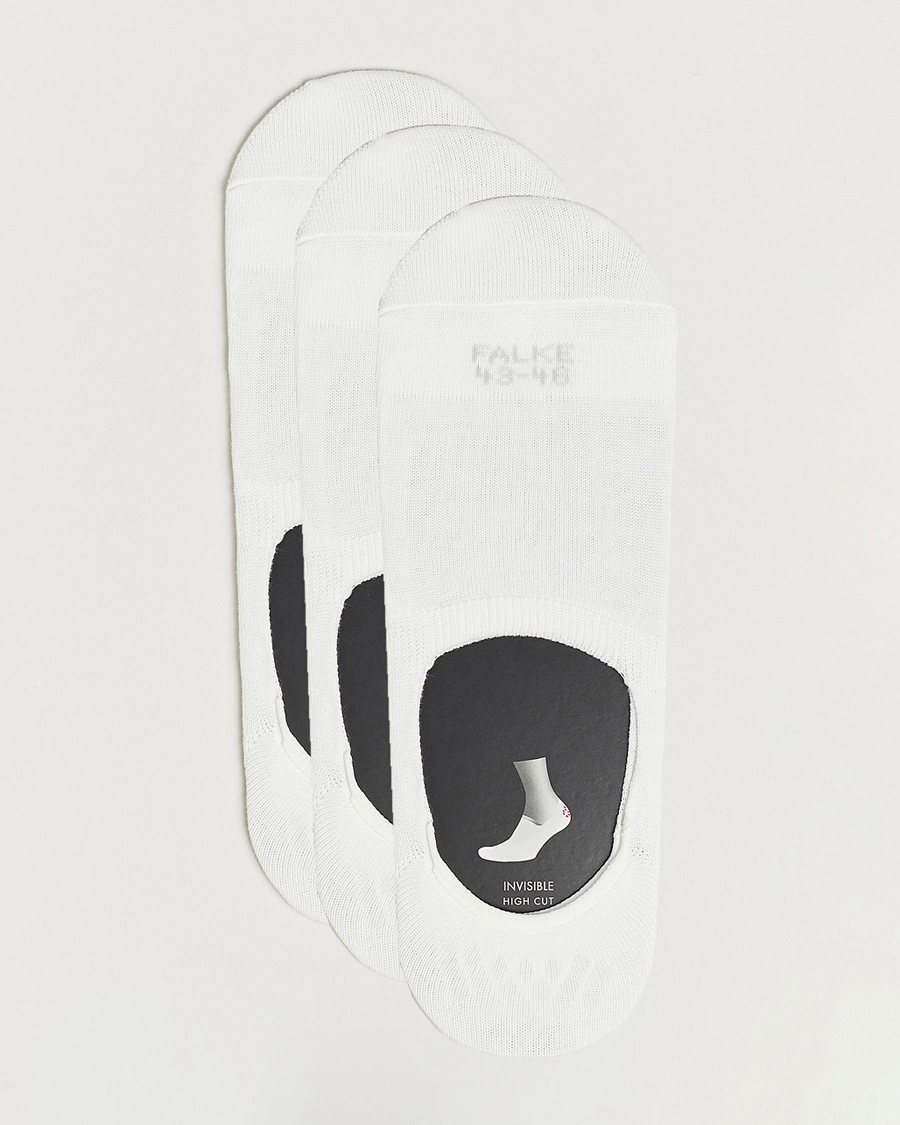 Men | Underwear & Socks | Falke | 3-pack Casual High Cut Sneaker Socks White