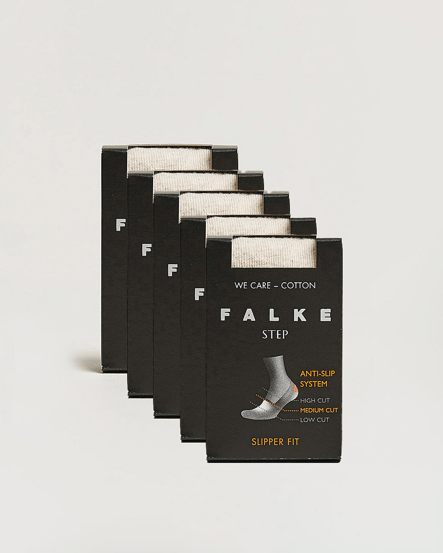 Men | Underwear & Socks | Falke | 5-pack Step In Box Loafer Socks Nature