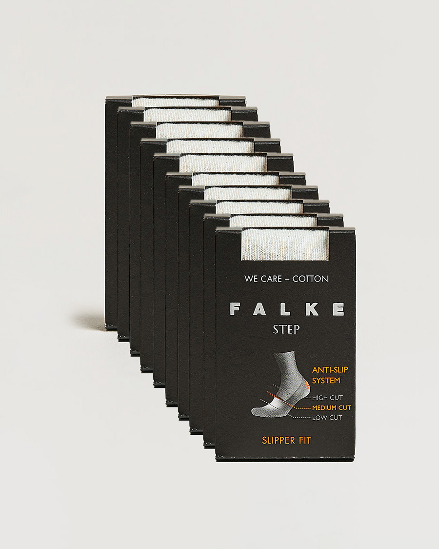 Men | Underwear & Socks | Falke | 10-pack Step In Box Loafer Socks White