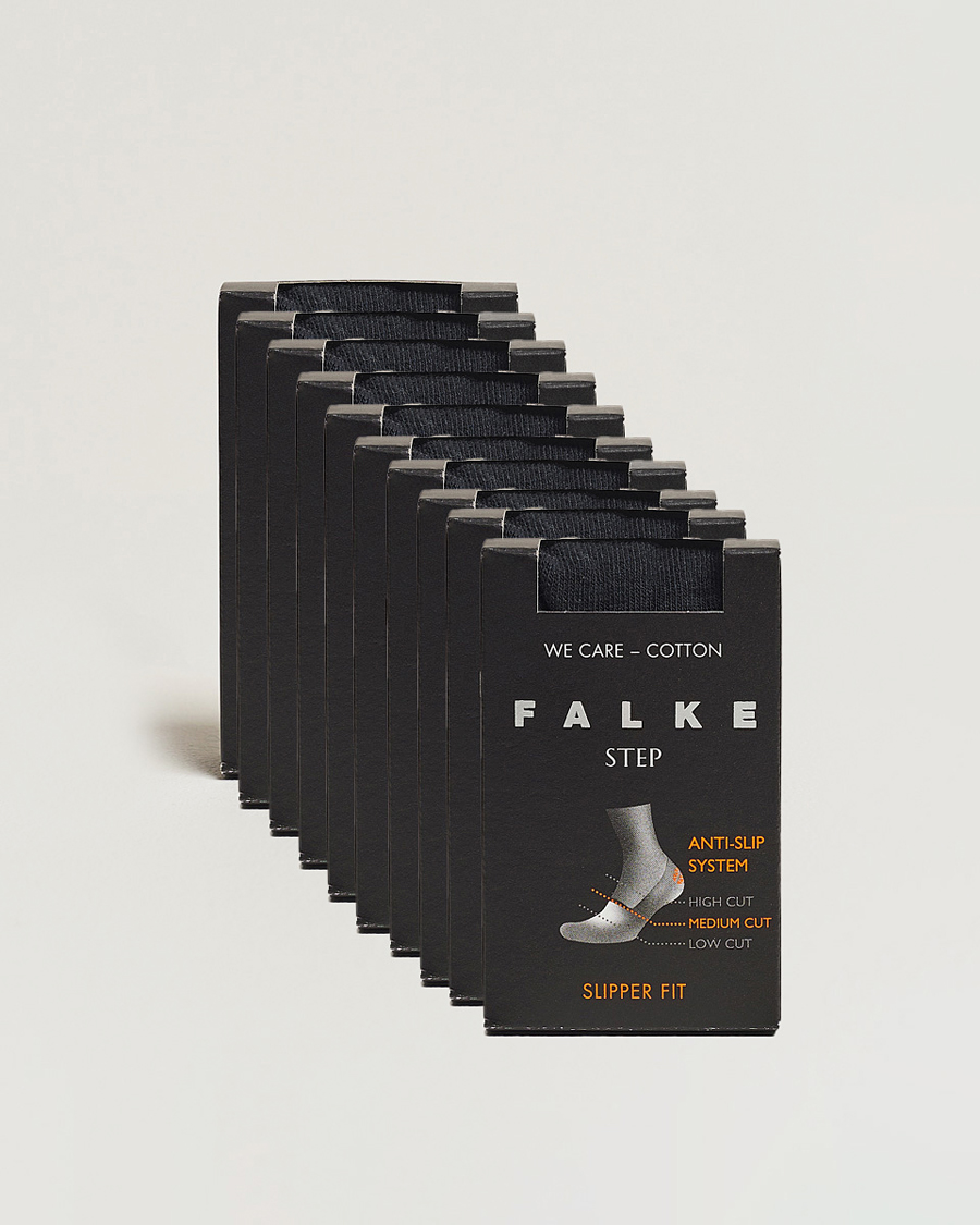 Men | Underwear & Socks | Falke | 10-pack Step In Box Loafer Socks Black