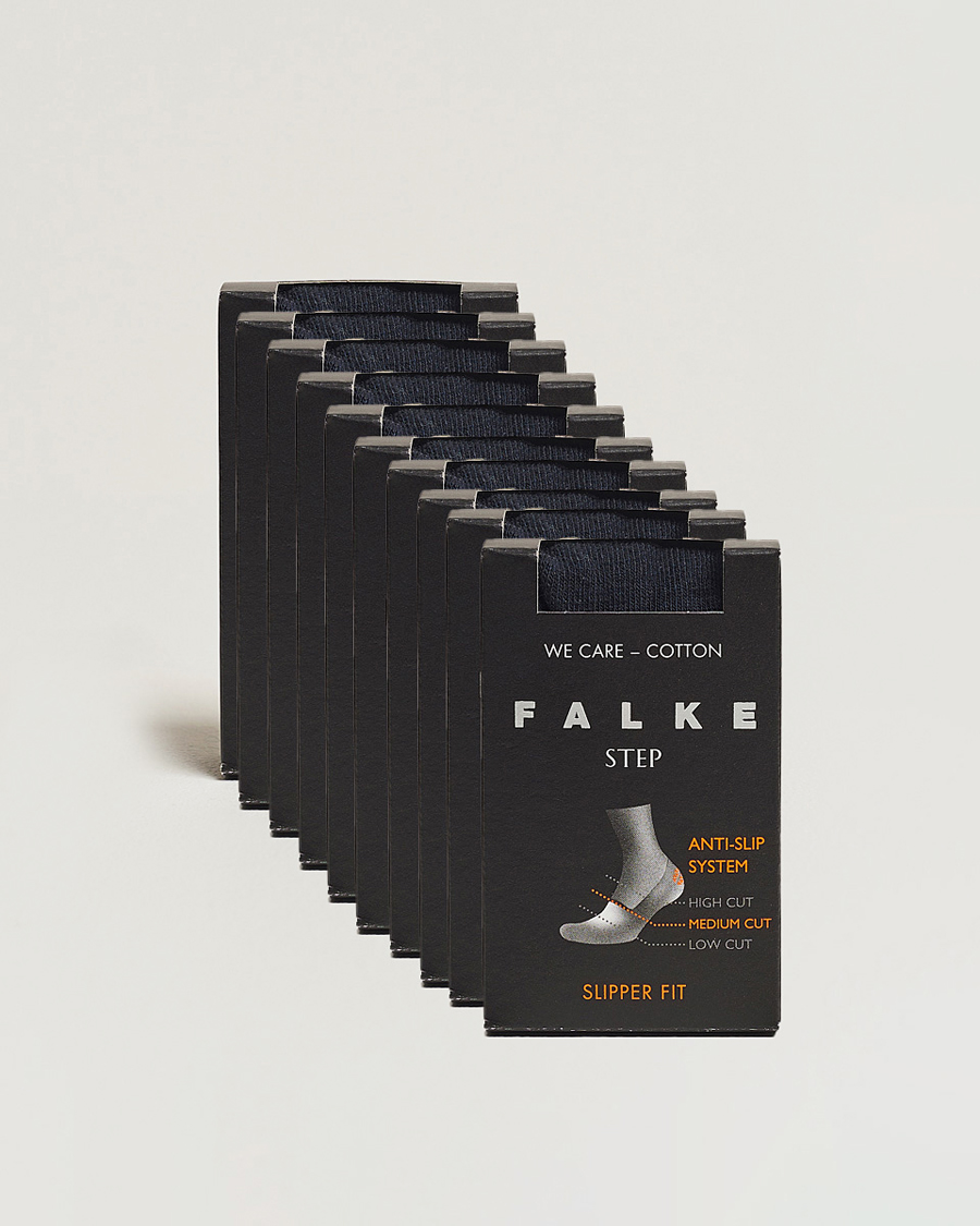 Men | Underwear & Socks | Falke | 10-pack Step In Box Loafer Socks Navy