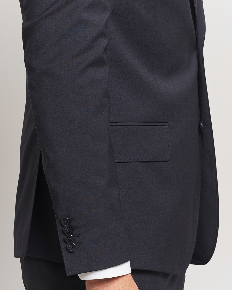 Men | Suits | Oscar Jacobson | Edmund Wool Blend Suit Navy