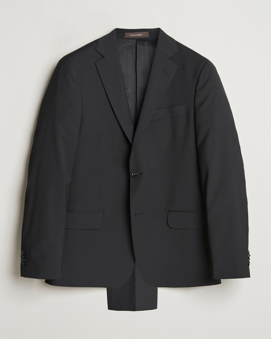 Men | Suits | Oscar Jacobson | Edmund Wool Blend Suit Black