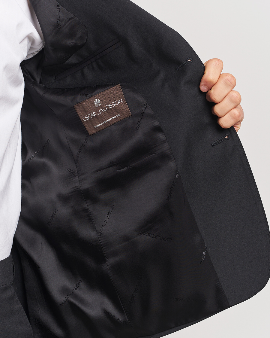 Men | Suits | Oscar Jacobson | Edmund Wool Blend Suit Black