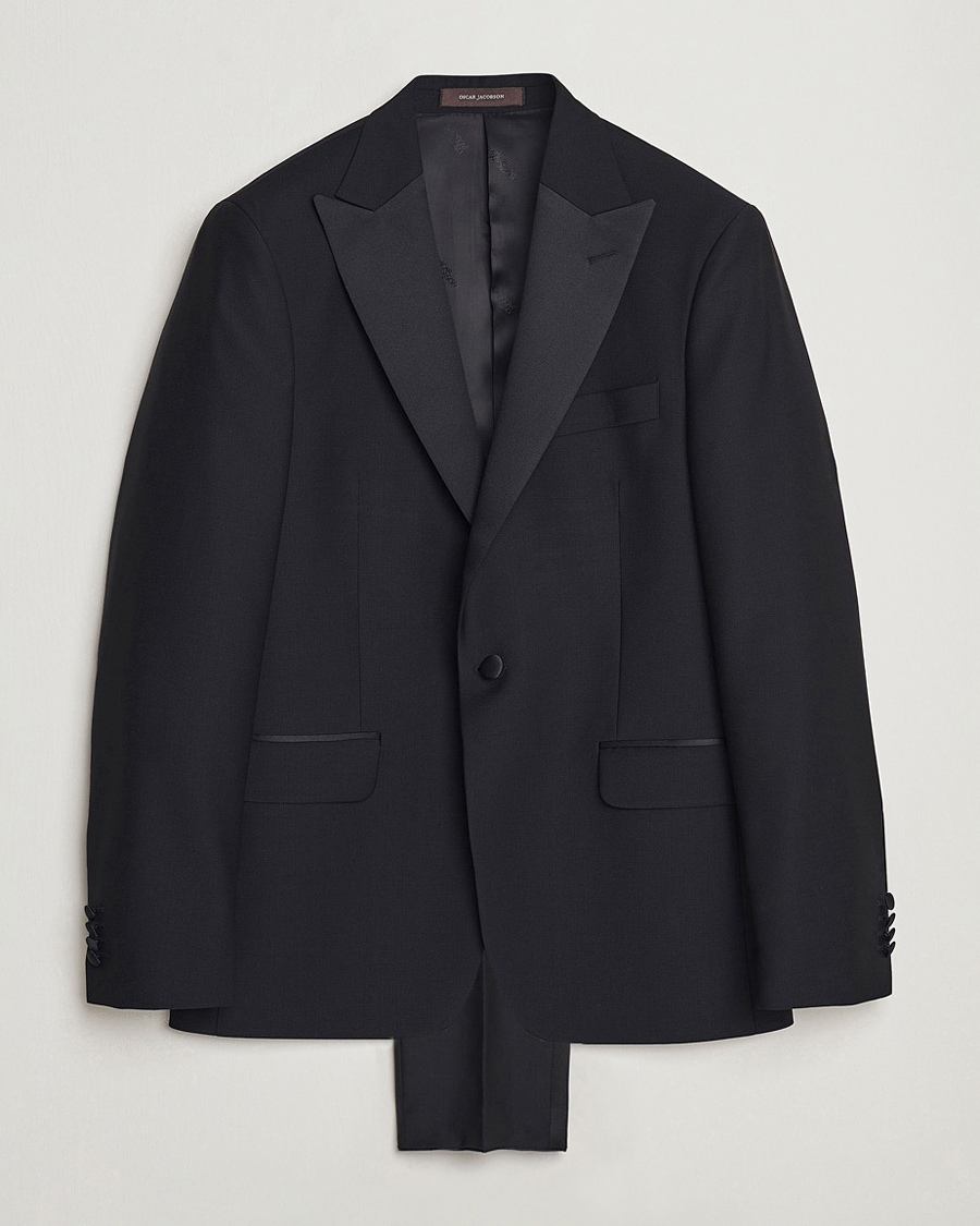 Men | Suits | Oscar Jacobson | Frampton Wool Tuxedo Black
