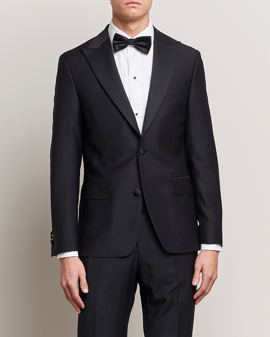 Men | Suits | Oscar Jacobson | Elder Wool Tuxedo Black