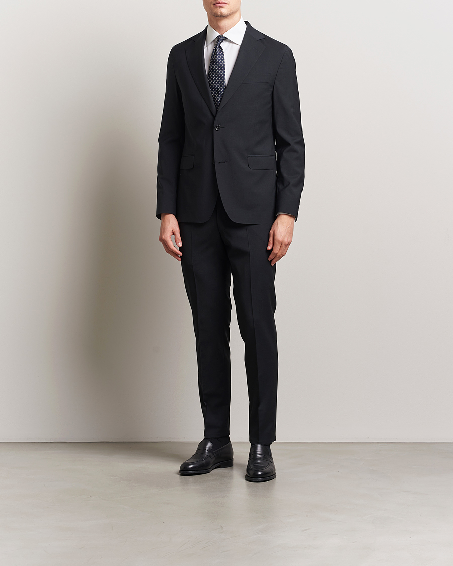 Men | Suits | Oscar Jacobson | Ego Wool Blend Suit Black