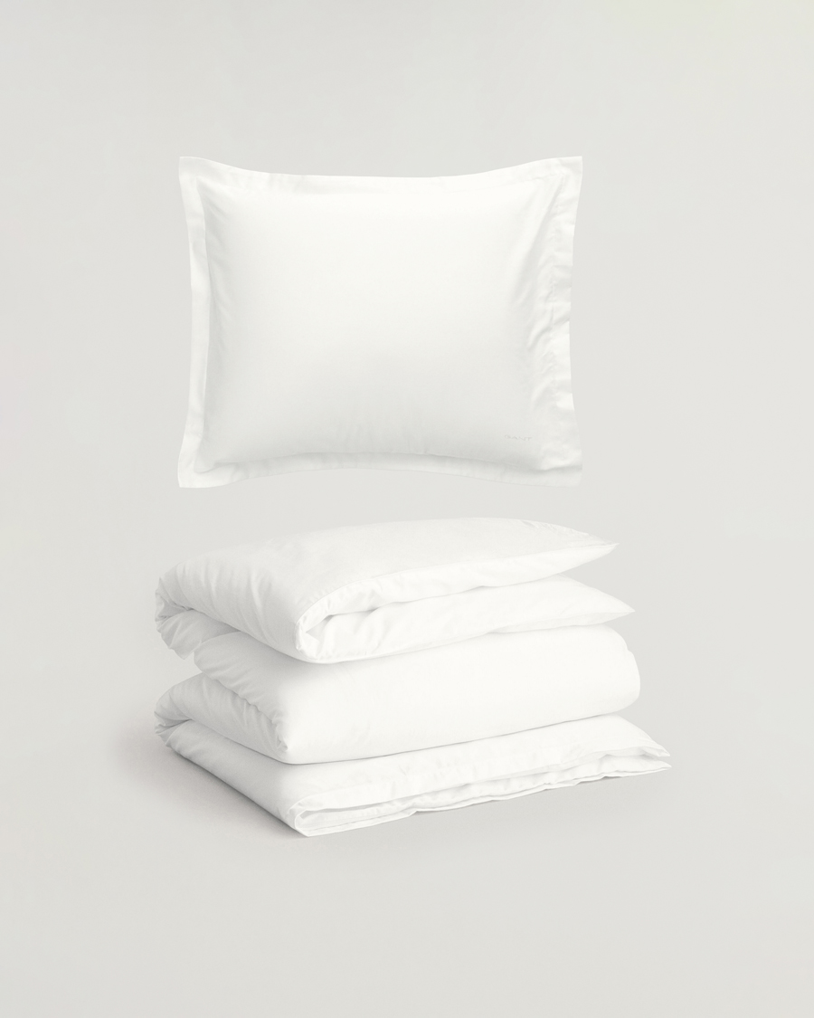 Men | Home | GANT | Sateen Duvet & Pillowcase Set White