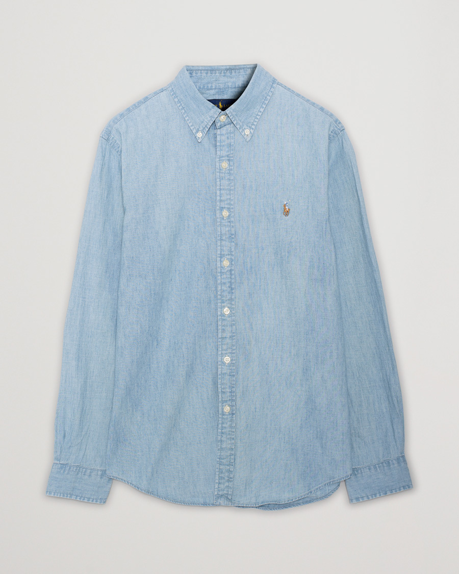 Men | Shirts | Pre-owned | Polo Ralph Lauren Slim Fit Chambray Shirt Washed