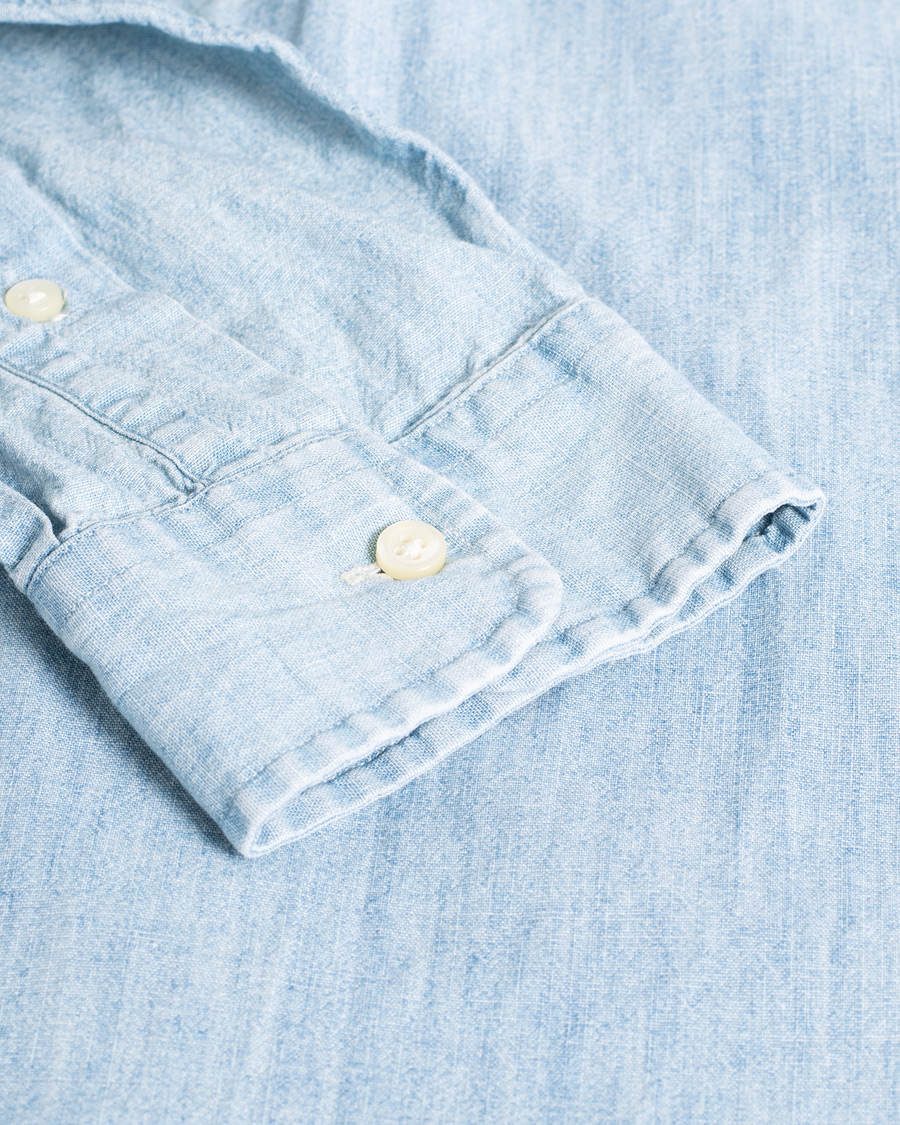 Men | Shirts | Pre-owned | Polo Ralph Lauren Slim Fit Chambray Shirt Washed