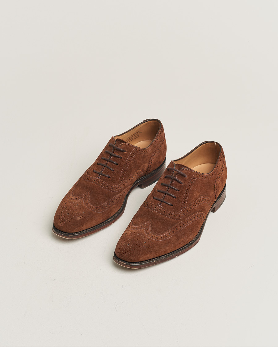 Men | Pre-owned Shoes | Pre-owned | Loake 1880 Buckingham Brogue Brown Suede UK6,5 - EU40,5