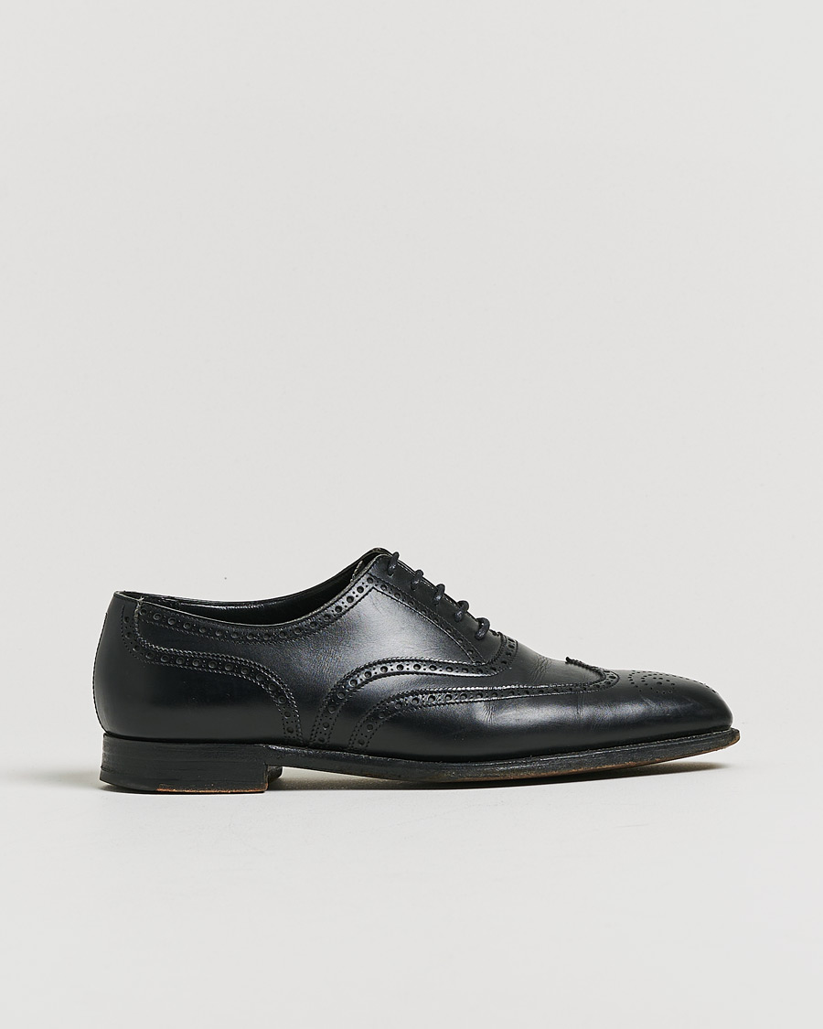 Men | Pre-owned Shoes | Pre-owned | Crockett & Jones Clifford Brogues Black Calf UK7 - EU41