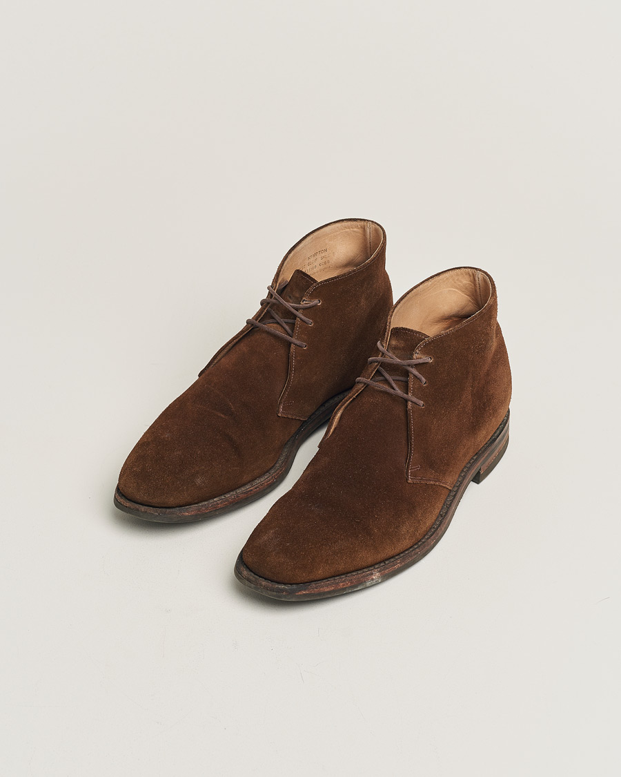 Men | Loake 1880 Kempton Boot Brown Suede | Pre-owned | Loake 1880 Kempton Boot Brown Suede
