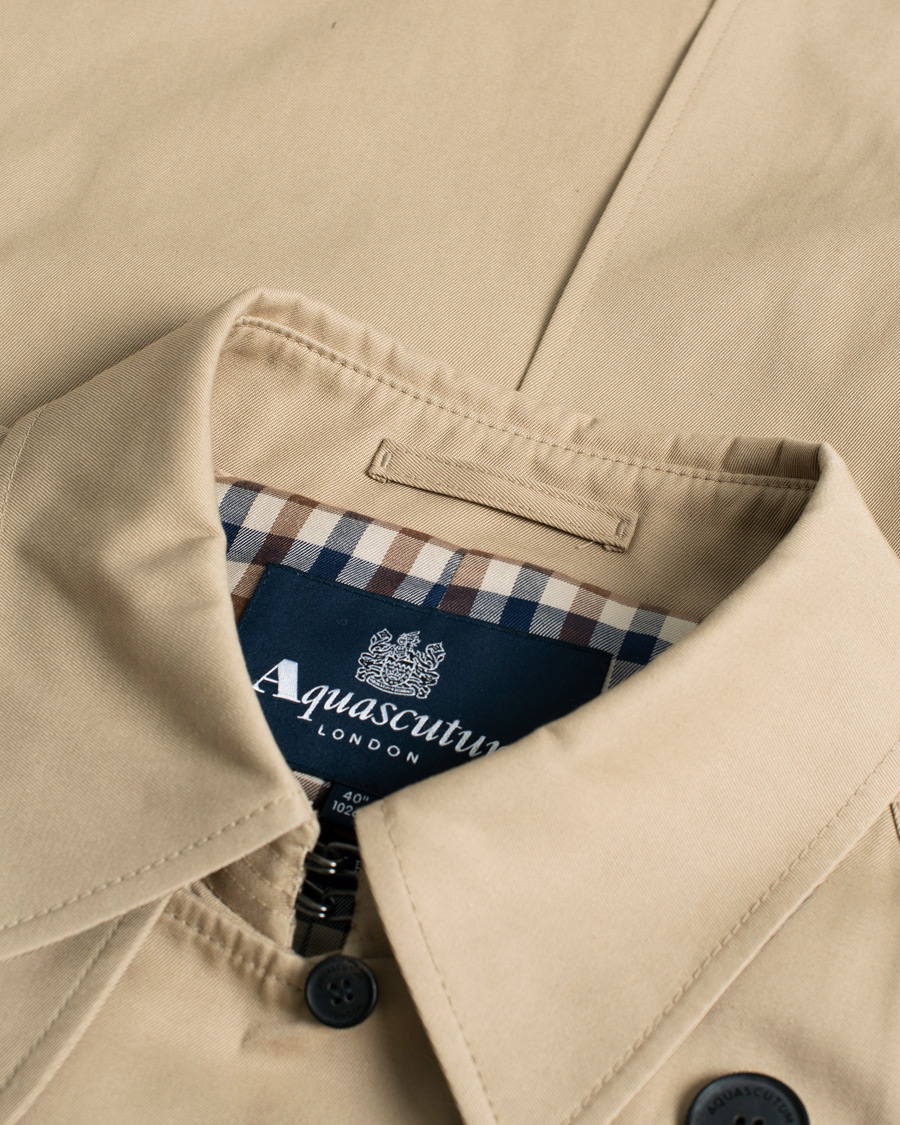 Men | Coats & Jackets | Pre-owned | Aquascutum Double Breasted Trenchcoat Camel UK40 - EU50