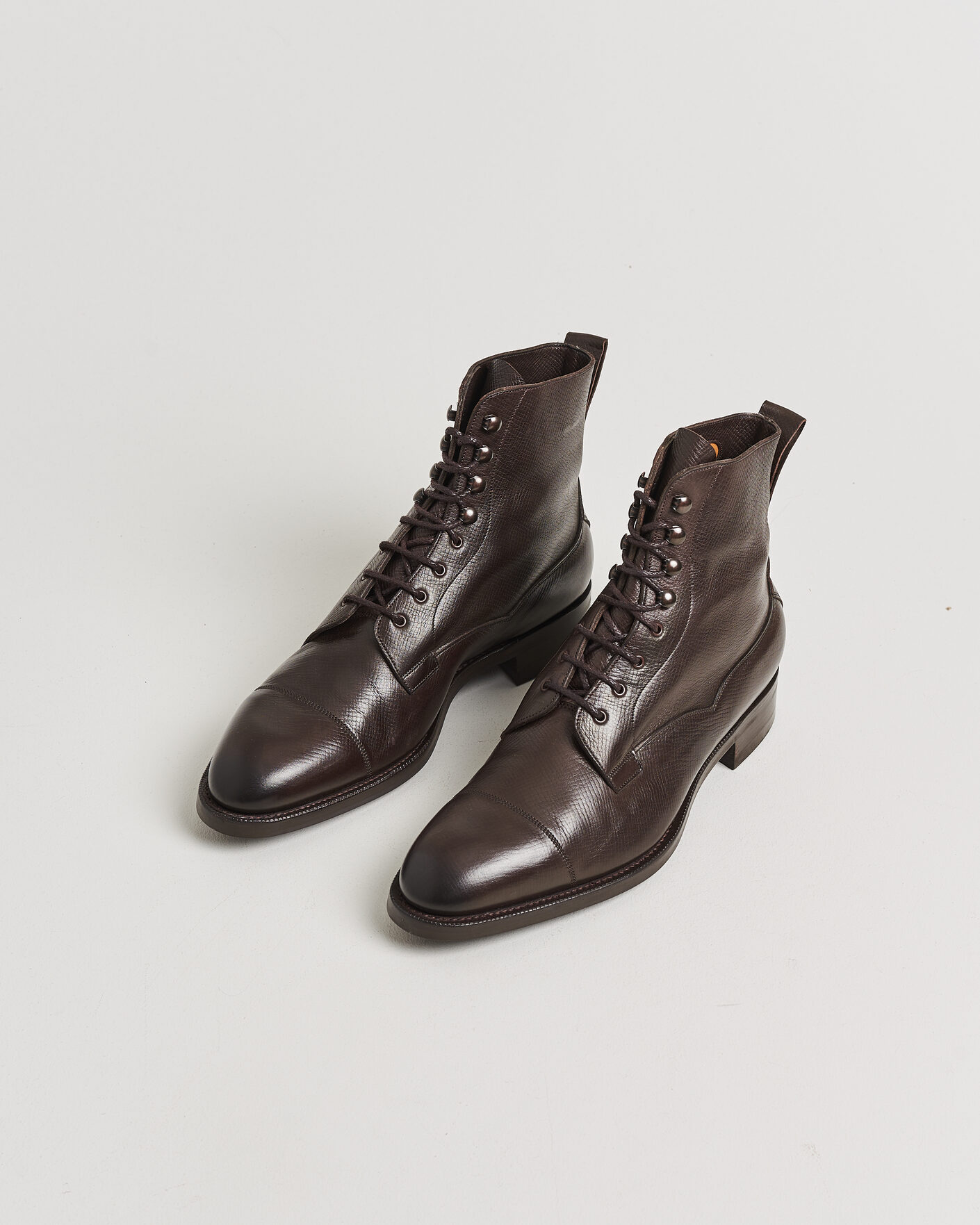 Men | Pre-owned Welted shoes | Pre-owned | Edward Green Galway Grained Boot Dark Brown Utah Calf UK10,5 - EU45
