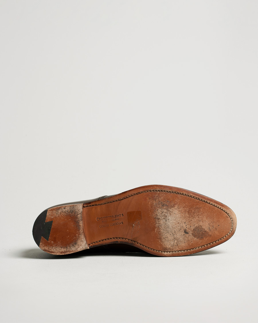 Men | Crockett & Jones Bradford Derby Dark Brown Cordovan | Pre-owned | Crockett & Jones Bradford Derby Dark Brown Cordovan