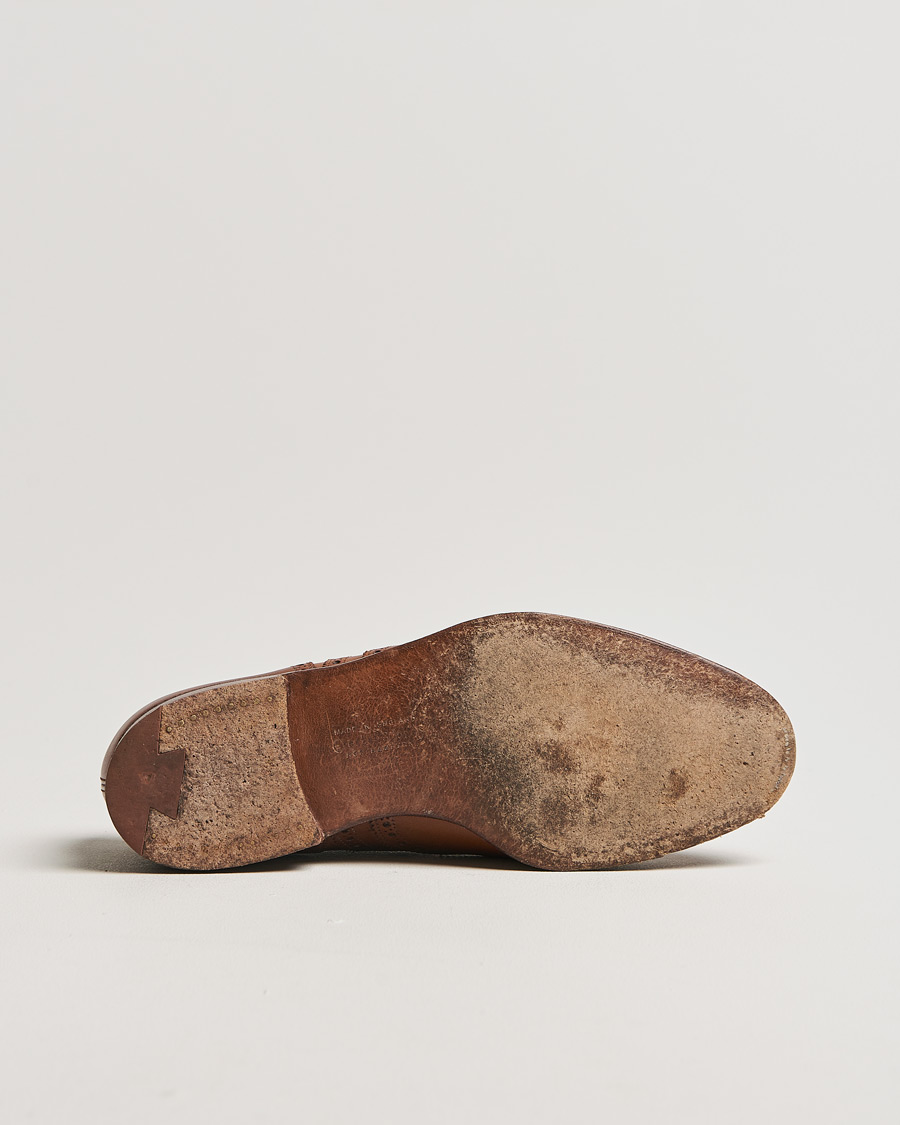 Men | Crockett & Jones Downing Derbys Tan Burnish Calf UK7 - EU41 | Pre-owned | Crockett & Jones Downing Derbys Tan Burnish Calf UK7 - EU41