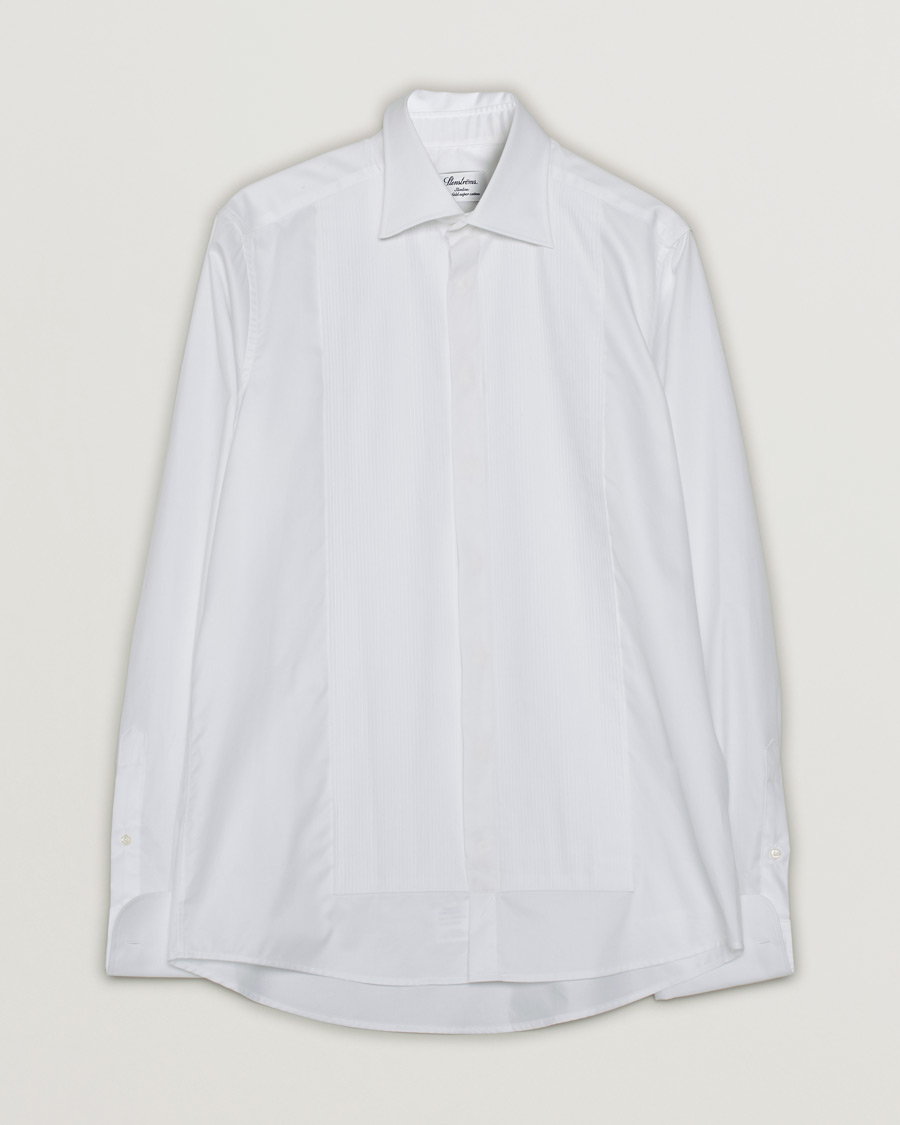 Men | Stenströms Slimline Smoking Shirt White | Pre-owned | Stenströms Slimline Smoking Shirt White