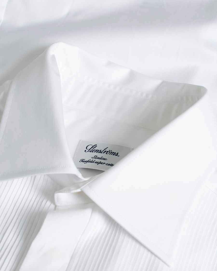 Men | Stenströms Slimline Smoking Shirt White | Pre-owned | Stenströms Slimline Smoking Shirt White