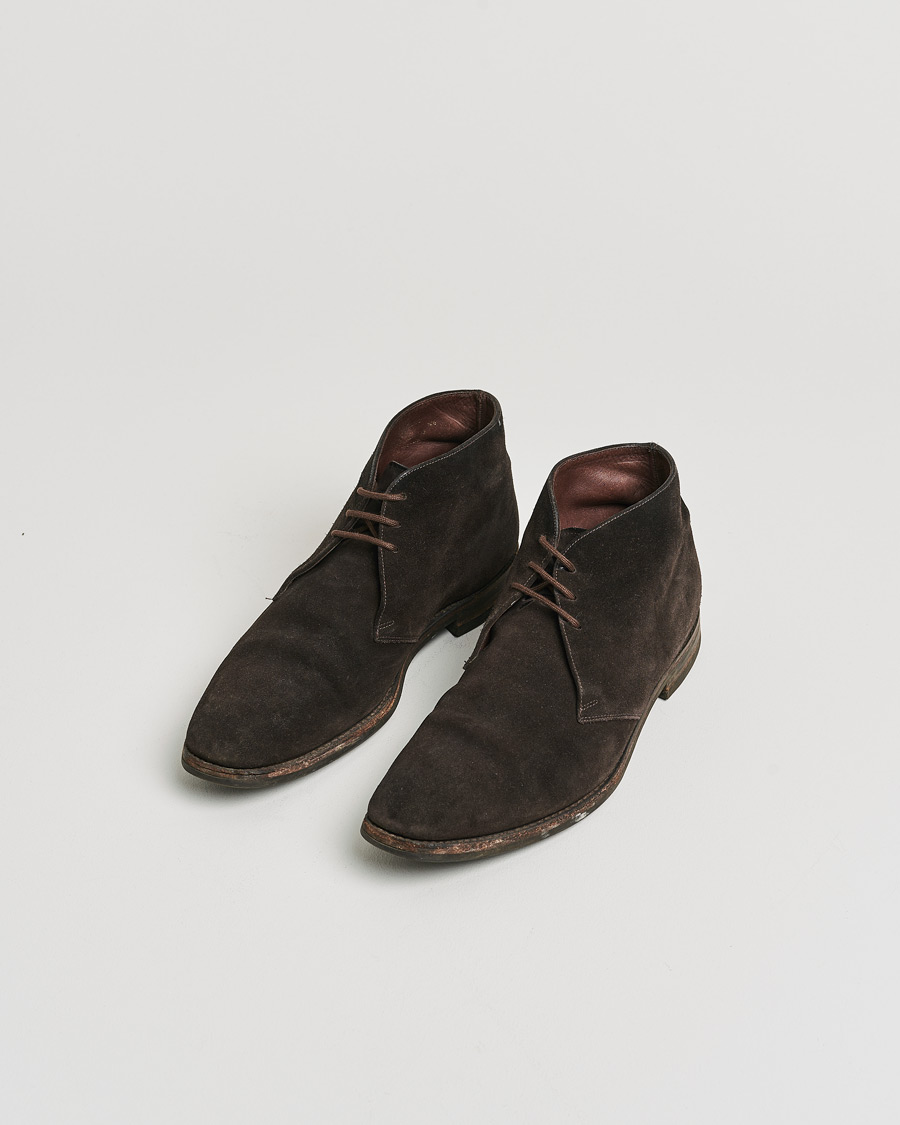 Men | Pre-owned Shoes | Pre-owned | Loake 1880 Pimlico Chukka Boot Dark Brown Suede UK10,5 - EU44,5