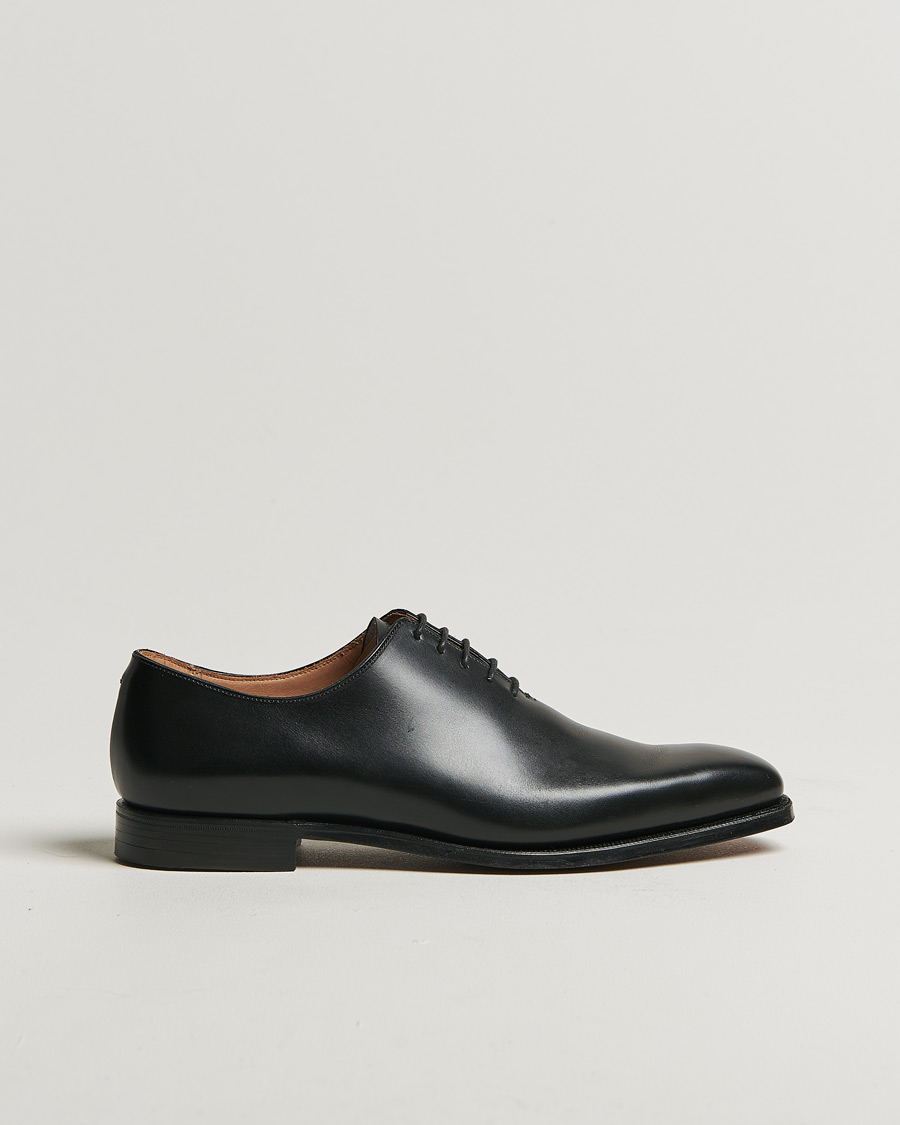 Men | Crockett & Jones Alex Wholecut Oxford Black Calf | Pre-owned | Crockett & Jones Alex Wholecut Oxford Black Calf