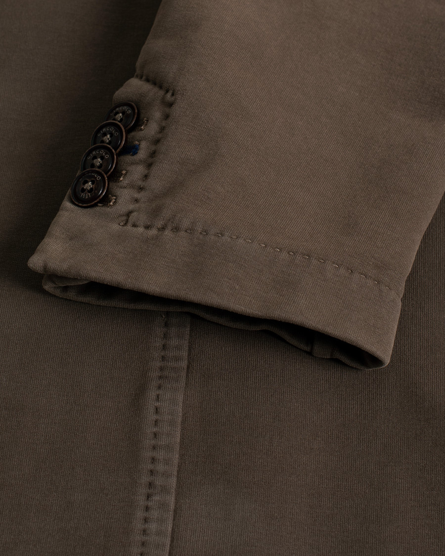 Men | Circolo 1901 Jersey Patch Pocket Blazer Fango Brown 48 | Pre-owned | Circolo 1901 Jersey Patch Pocket Blazer Fango Brown 48