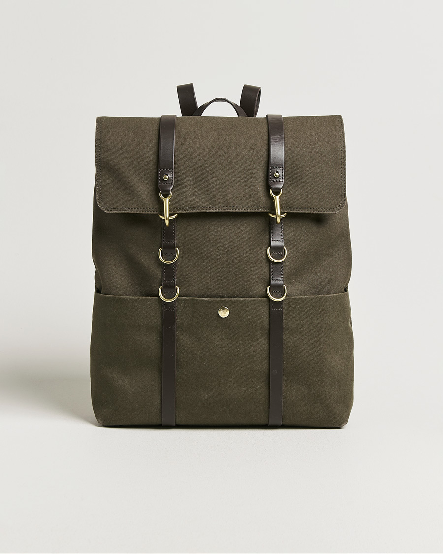 Men | Mismo M/S Nylon Backpack Army/Dark Brown | Pre-owned | Mismo M/S Nylon Backpack Army/Dark Brown