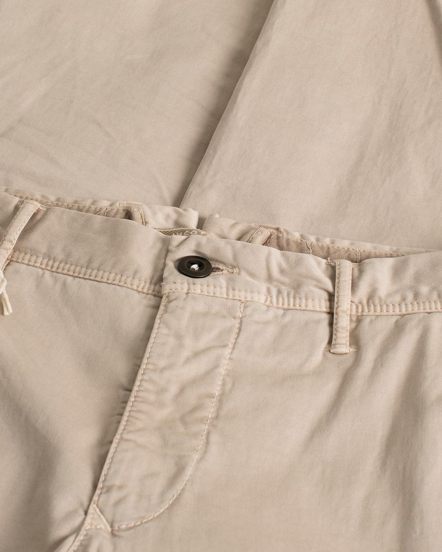 Men | Trousers | Pre-owned | Incotex Slim Fit Stretch Slacks Sand W33