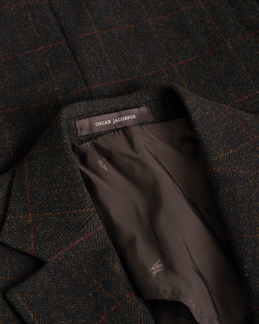 Men | Blazers | Pre-owned | Oscar Jacobson Egel Yorkshire Tweed by Moon Blazer Brown