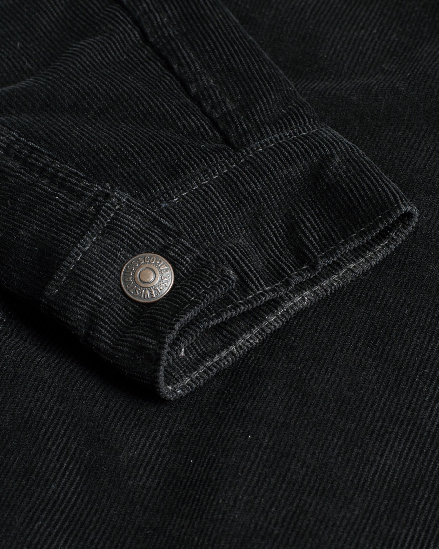 Men | Coats & Jackets | Pre-owned | Levi's Type III Sherpa Corduroy Trucker Black