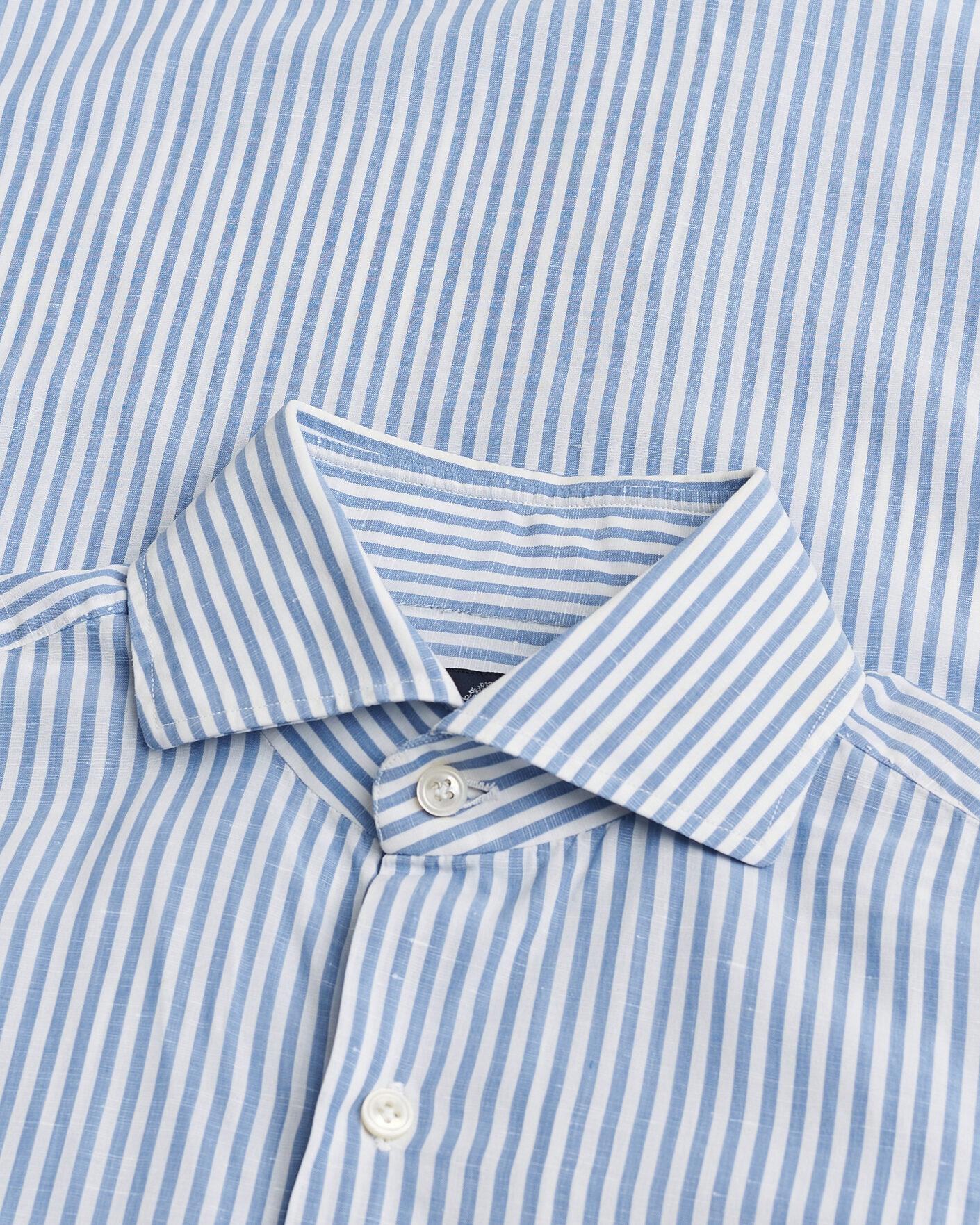 Men | Finamore Napoli Slim Fit Shirt Blue Stripe 38 - S | Pre-owned | Finamore Napoli Slim Fit Shirt Blue Stripe 38 - S