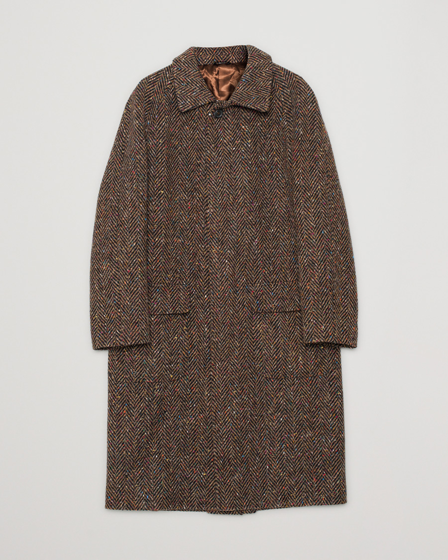 Men | Coats & Jackets | Pre-owned | Berg&Berg Nelson Tweed Raglan Coat Brown 50