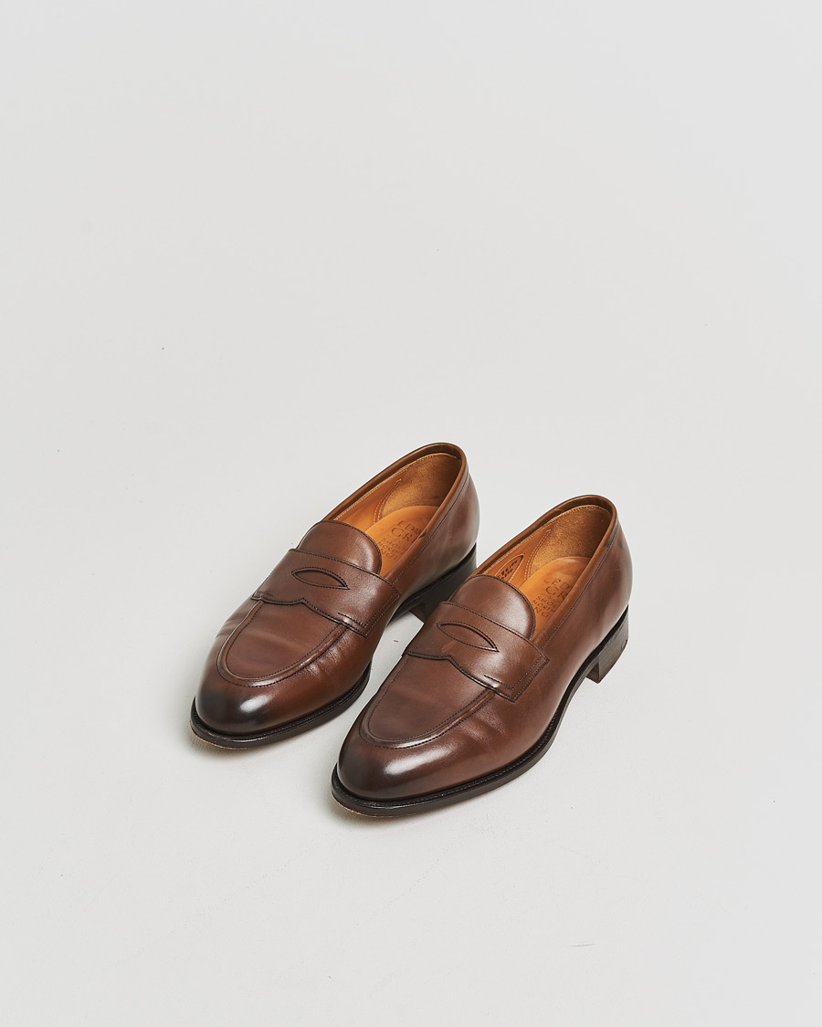 Men | Pre-owned Welted shoes | Pre-owned | Edward Green Piccadilly Penny Loafer Dark Oak Antique UK7,5 - EU41,5