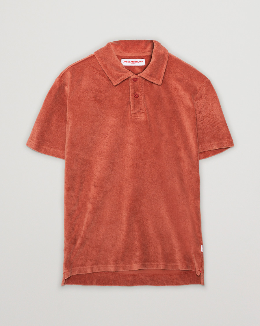 Men | Polo Shirts | Pre-owned | Orlebar Brown Terry Polo Peach S