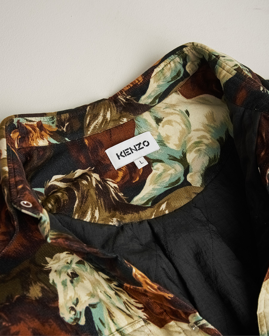 Men | Coats & Jackets | Pre-owned | KENZO Chevwaux Printed Overshirt Multi