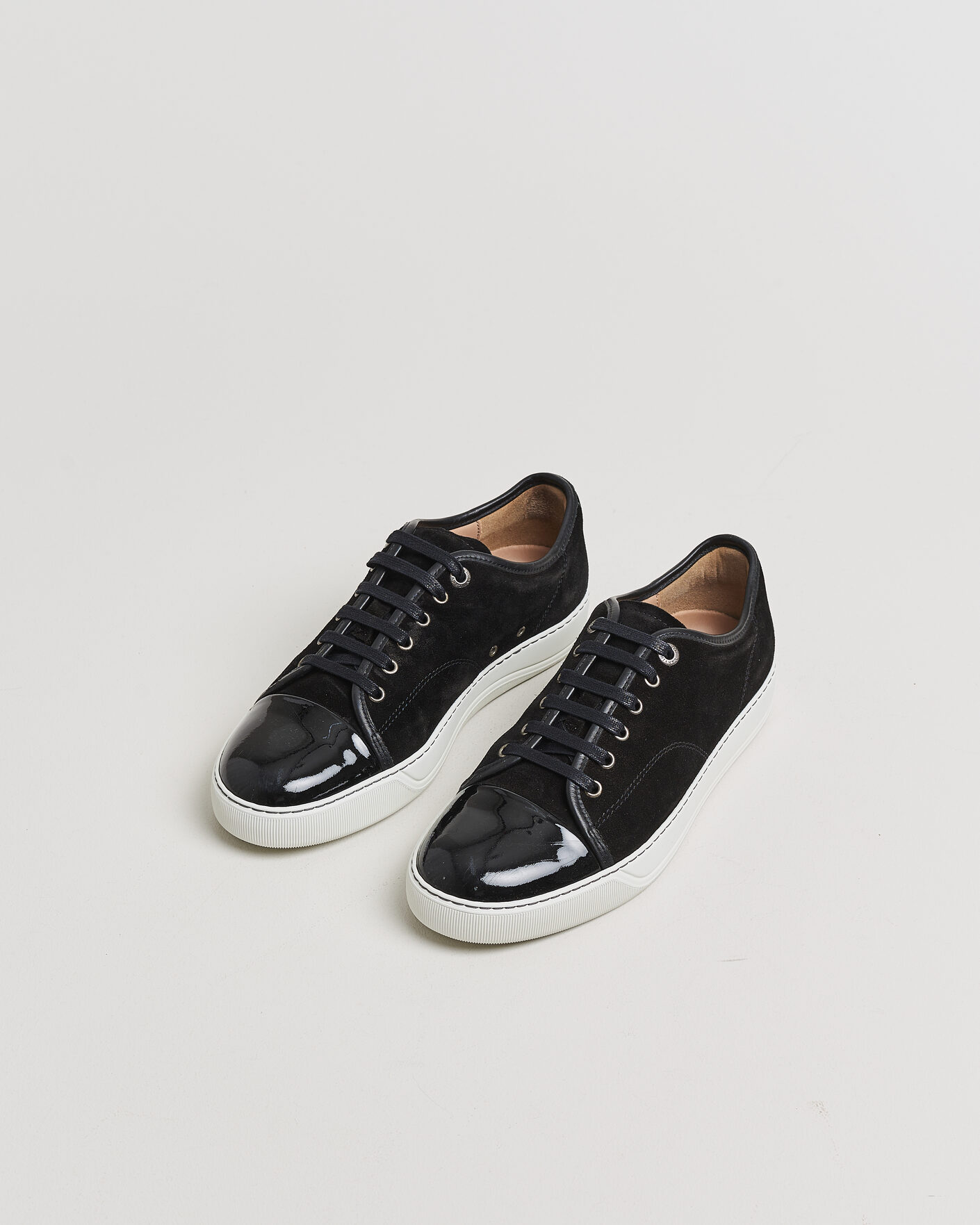 Men | Pre-owned Shoes | Pre-owned | LanvinDBB1 Patent Cap Toe SneakerBlackUK7 - EU41
