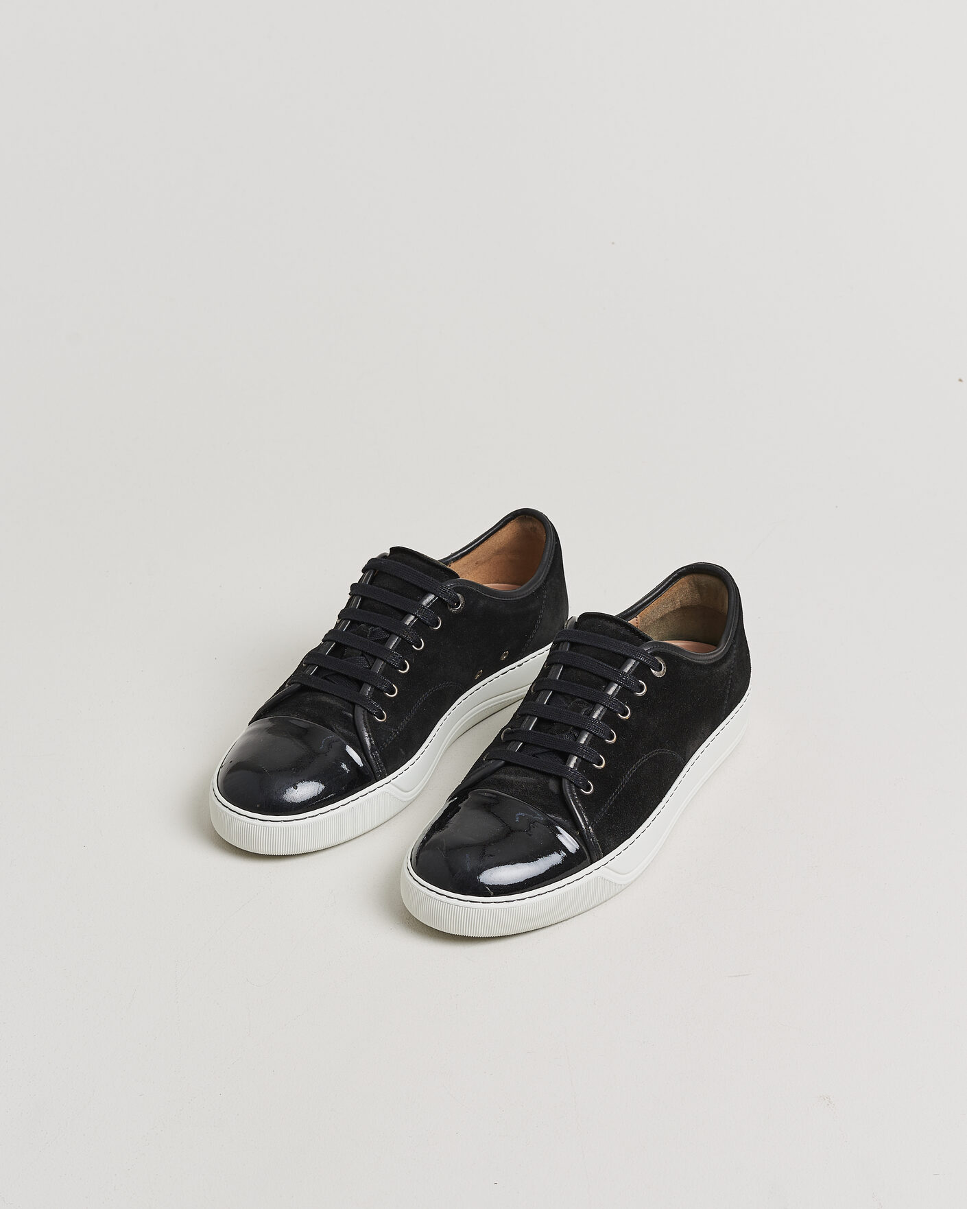Men | Pre-owned Shoes | Pre-owned | LanvinDBB1 Patent Cap Toe SneakerBlackUK9 - EU43