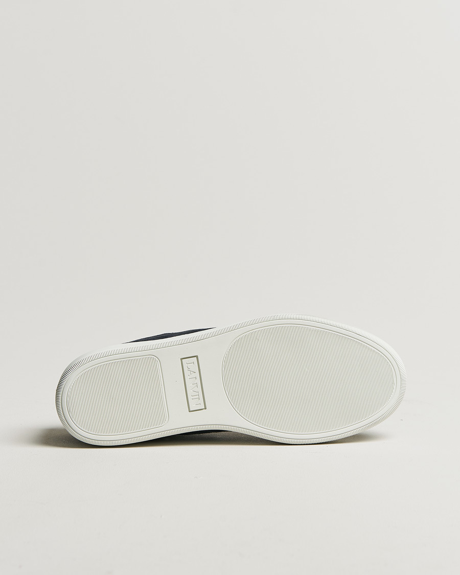 Men | Lanvin Patent Cap Toe Sneaker Navy | Pre-owned | Lanvin Patent Cap Toe Sneaker Navy