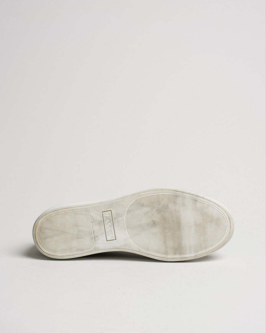 Men | Lanvin Nappa Cap Toe Sneaker Black | Pre-owned | Lanvin Nappa Cap Toe Sneaker Black