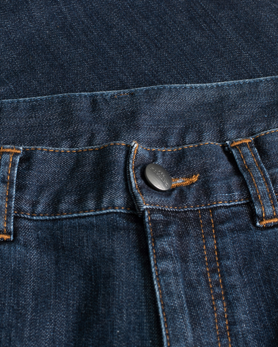Men | Jeans | Pre-owned | Canali Slim Fit Stretch Jeans Dark Blue Wash
