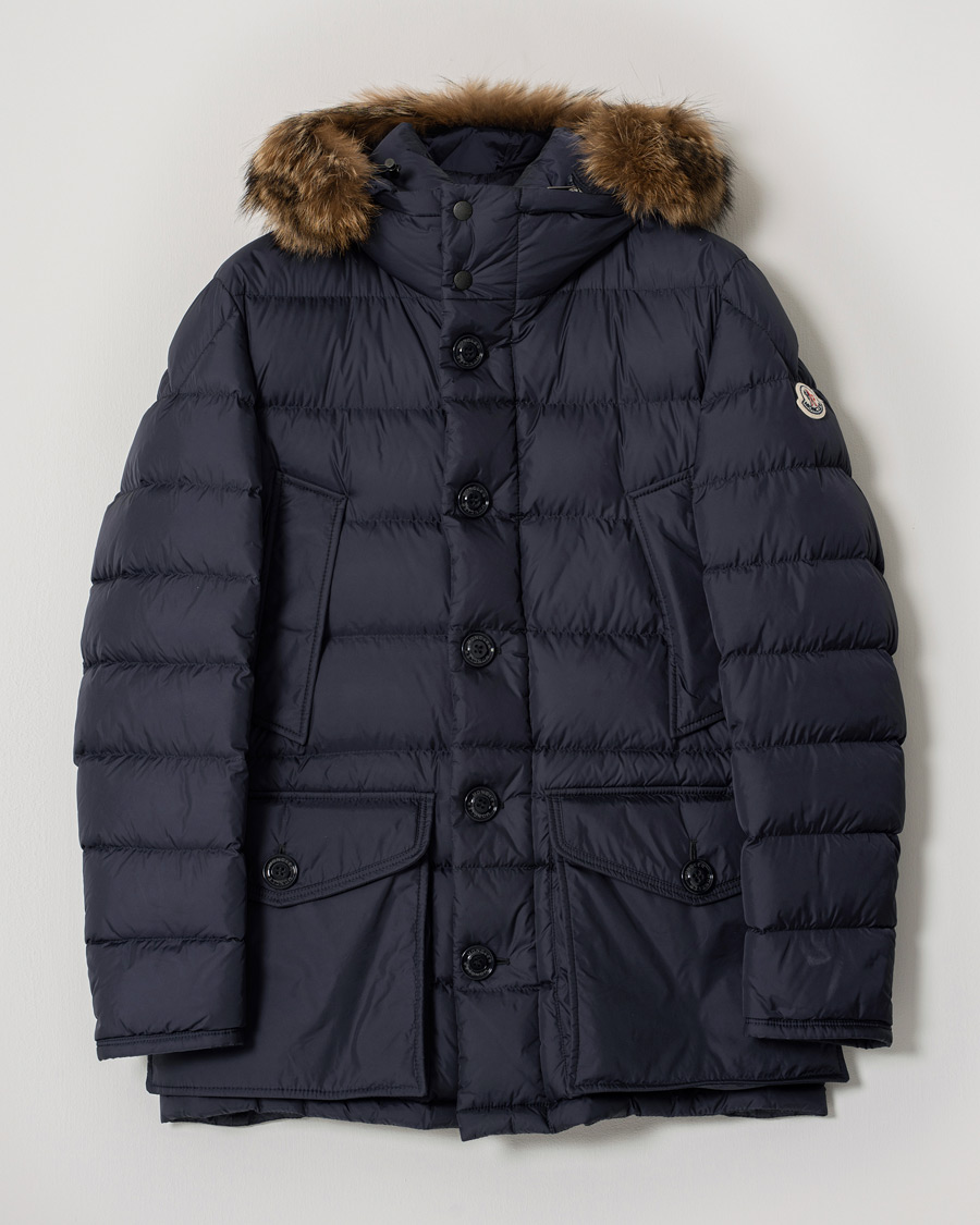Men | Coats & Jackets | Pre-owned | Moncler Cluny Down Parka Navy