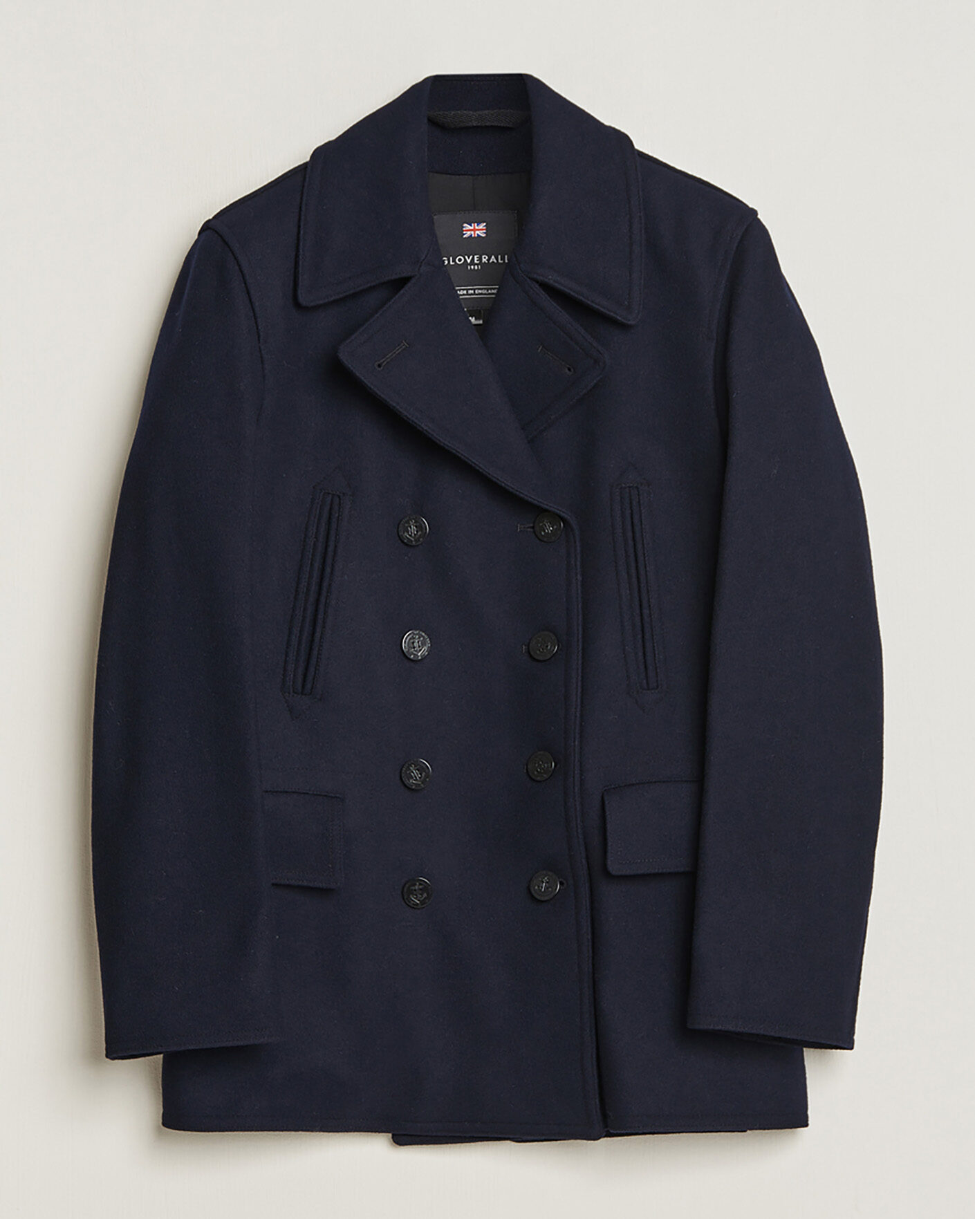 Men | Pre-owned Coats & Jackets | Pre-owned | Gloverall Churchill Reefer Peacoat Navy M