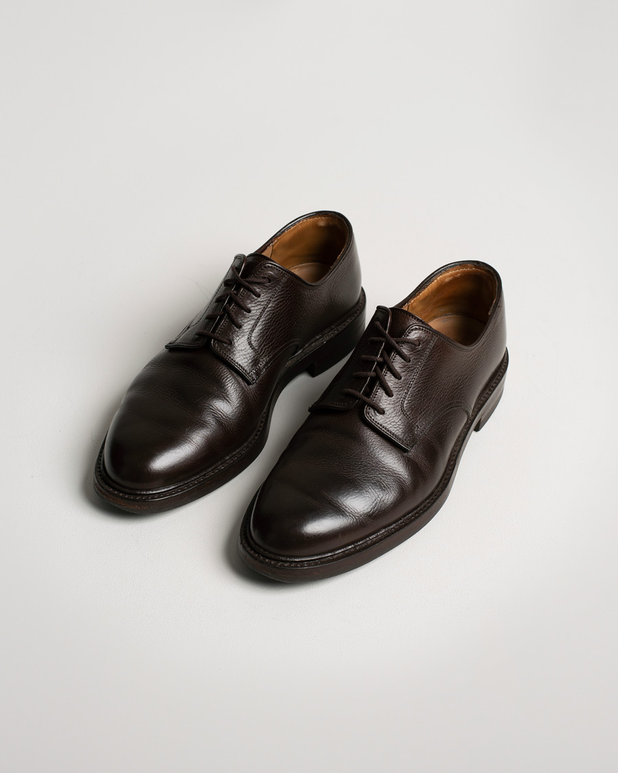 Men | Crockett & Jones x Tärnsjö Garveri Grasmere Country Grain Dainite Dark Brown | Pre-owned | Crockett & Jones x Tärnsjö Garveri Grasmere Country Grain Dainite Dark Brown