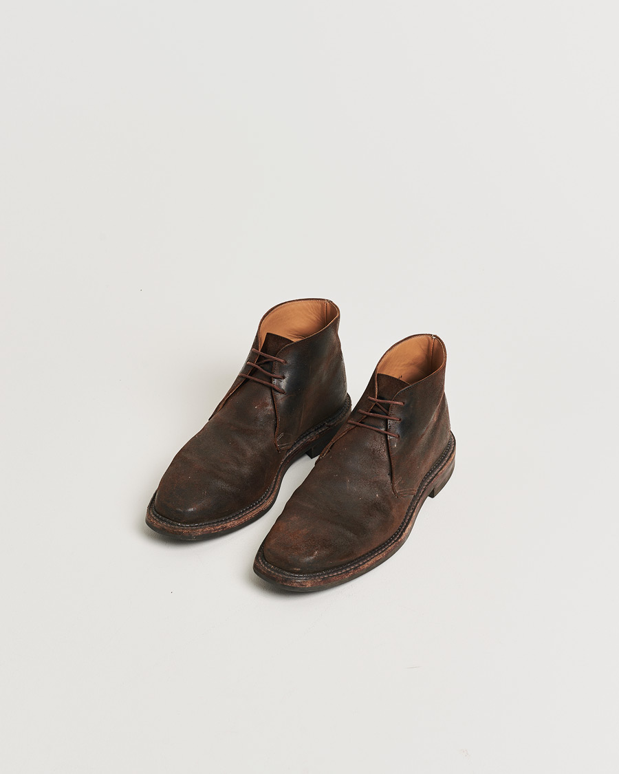 Men | Pre-owned Welted shoes | Pre-owned | Crockett & Jones Molton Chukka Dk Brown Rough-Out Suede UK8 - EU42
