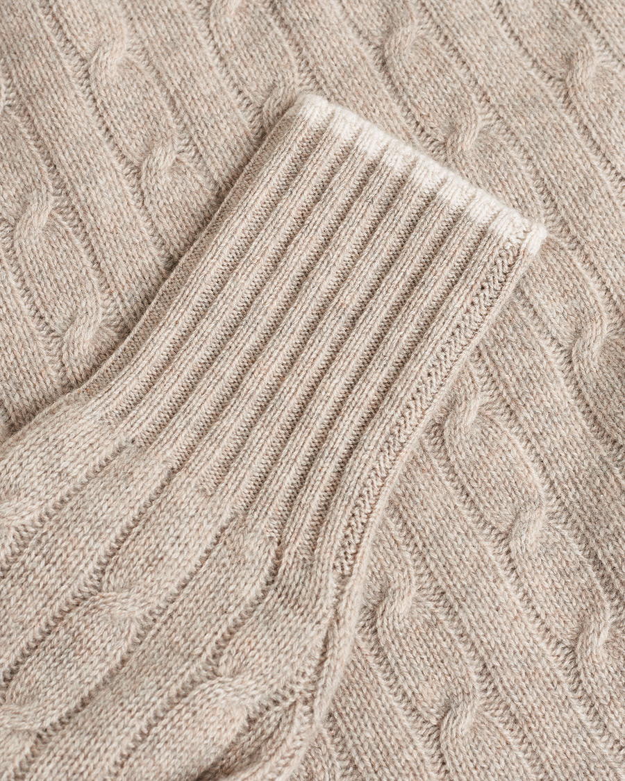 Men | N. Peal Cable Cashmere Hoodie Beige S | Pre-owned | N. Peal Cable Cashmere Hoodie Beige S