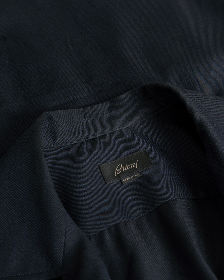 Men | Coats & Jackets | Pre-owned | Brioni Light Wool Sahariana Navy