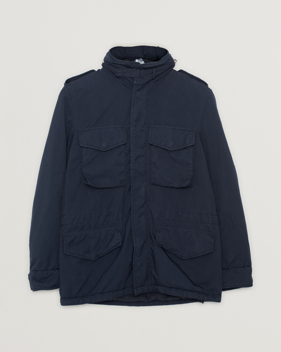 Men | Coats & Jackets | Pre-owned | Aspesi Garment Dyed Field Jacket Navy