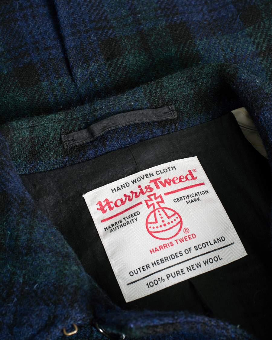 Men | Coats & Jackets | Pre-owned | BEAMS PLUS Balmacaan Harris Tweed Coat Blackwatch